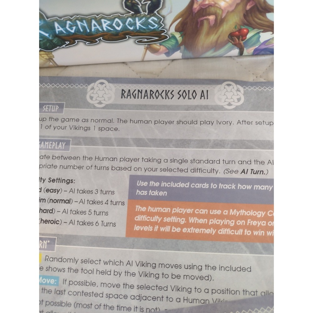 RAGNAROCKS Board Game Winds of Chaos Promo Pack KICKSTARTER 2021 Grey Fox - Picture 7 of 8